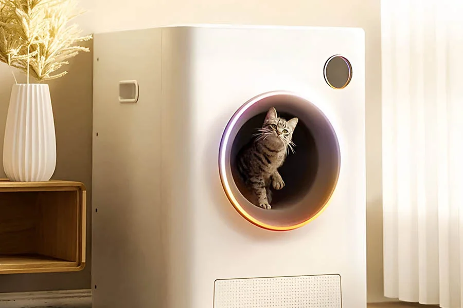 self clean cat litter box