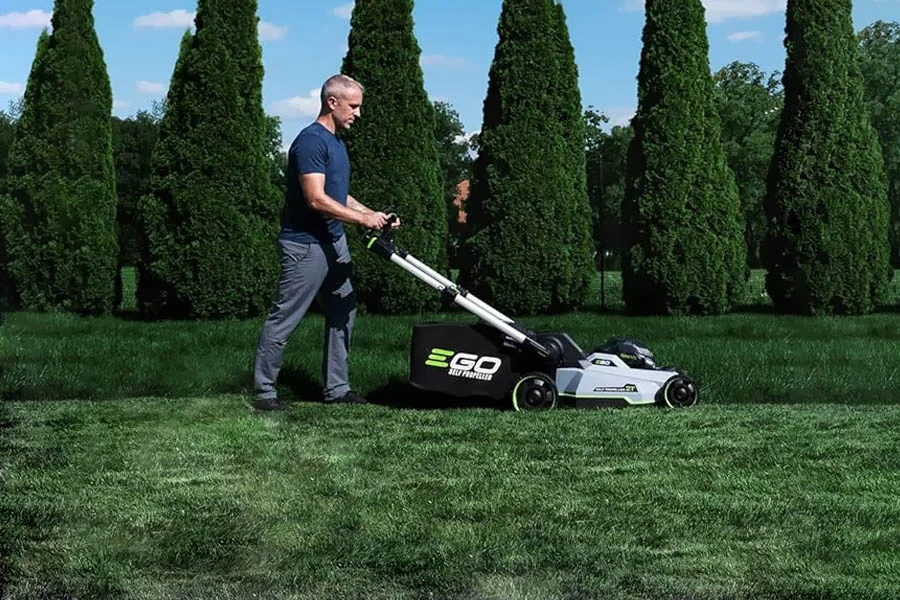 best battery powered push lawn mower